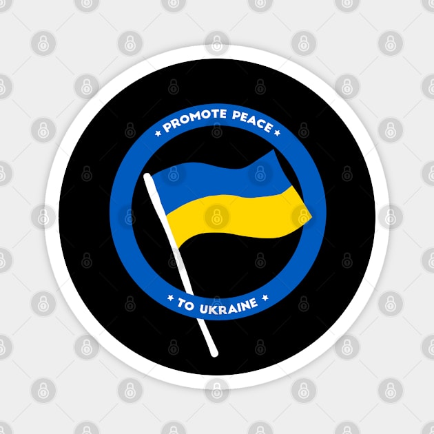 Ukraine Support No War Promote Peace Magnet by Vity